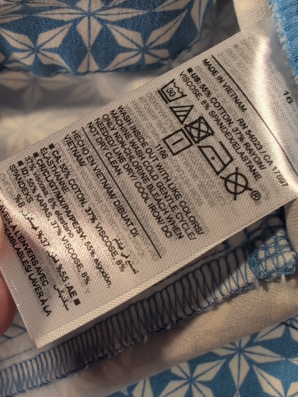 Old Navy High-Rise Pixie Shorts in Tile Blue Size 16 - Picture 9 of 11